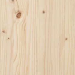 Cadre de lit sans matelas 75x190 cm bois massif 