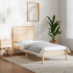Cadre de lit sans matelas 90x200 cm bois de pin massif 