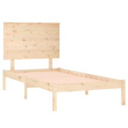 Cadre de lit sans matelas 90x200 cm bois de pin massif 