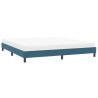 Cadre de lit sans matelas bleu foncé 200x210 cm velours 