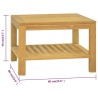 Table basse 60x60x40 cm Bois massif de teck 