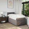 Sommier à lattes de lit avec matelas Taupe 90x190 cm Tissu 