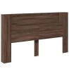 Armoire tête de lit avec LED chêne marron 180x16,5x103,5 cm 