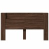 Armoire tête de lit avec LED chêne marron 180x16,5x103,5 cm 