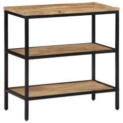 Table console 70x35x70 cm bois de manguier massif brut 