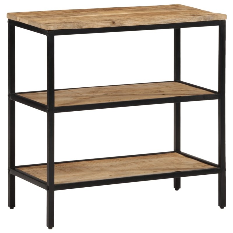Table console 70x35x70 cm bois de manguier massif brut Table console 70x35x70 cm bois de manguier massif brut