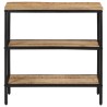 Table console 70x35x70 cm bois de manguier massif brut 
