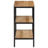 Table console 70x35x70 cm bois de manguier massif brut 