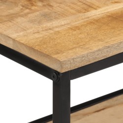 Table console 70x35x70 cm bois de manguier massif brut 