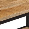 Table console 70x35x70 cm bois de manguier massif brut 