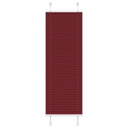 Store plissé rouge bordeaux 45x100 cm largeur du tissu 44,4 cm 