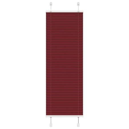 Store plissé rouge bordeaux 45x100 cm largeur du tissu 44,4 cm 