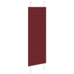 Store plissé rouge bordeaux 45x100 cm largeur du tissu 44,4 cm 