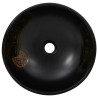 Vasque à poser noir rond Φ41x14 cm céramique 