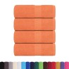 Serviettes d'invité 4 pcs orange 30x50 cm 360 g/m² 100% coton 