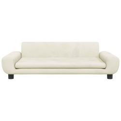 Lit pour chien crème 100x54x33 cm velours 