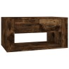Table basse Chêne fumé 80x50x40 cm Bois d'ingénierie 