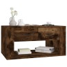 Table basse Chêne fumé 80x50x40 cm Bois d'ingénierie 