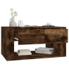 Table basse Chêne fumé 80x50x40 cm Bois d'ingénierie 