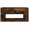 Table basse Chêne fumé 80x50x40 cm Bois d'ingénierie 