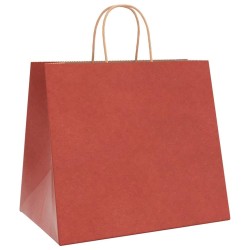 Sacs en papier 250 pcs avec poignées rouge 32x22x28 cm 