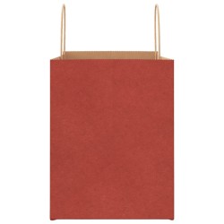 Sacs en papier 250 pcs avec poignées rouge 32x22x28 cm 