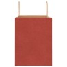 Sacs en papier 250 pcs avec poignées rouge 32x22x28 cm 