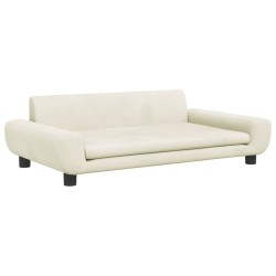 Canapé pour enfants crème 100x54x33 cm velours 