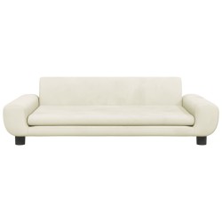 Canapé pour enfants crème 100x54x33 cm velours 