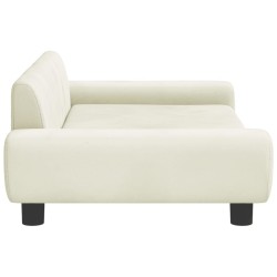 Canapé pour enfants crème 100x54x33 cm velours 