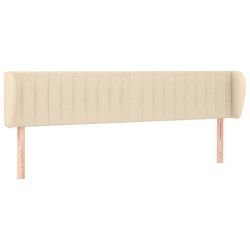 Tête de lit avec oreilles Crème 163x23x78/88 cm Tissu 