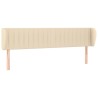 Tête de lit avec oreilles Crème 163x23x78/88 cm Tissu 