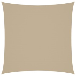 Voile de parasol tissu oxford carré 6x6 m beige 