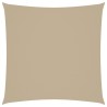 Voile de parasol tissu oxford carré 6x6 m beige 