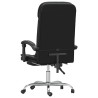 Fauteuil de massage inclinable de bureau Noir Similicuir 