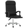 Fauteuil de massage inclinable de bureau Noir Similicuir 