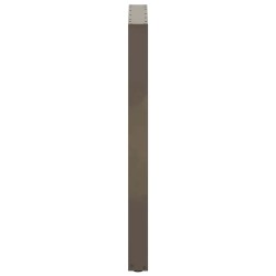 Pieds de table de bar en forme de U, 2 pièces, acier naturel, 60 x (100-101) cm 