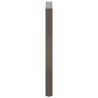 Pieds de table de bar en forme de U, 2 pièces, acier naturel, 60 x (100-101) cm 