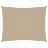 Voile de parasol tissu oxford rectangulaire 6x7 m beige 