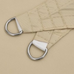 Voile de parasol tissu oxford rectangulaire 6x7 m beige 