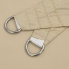 Voile de parasol tissu oxford rectangulaire 6x7 m beige 