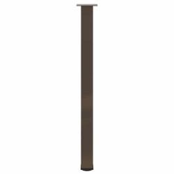 Pieds de table de bar 4 pièces Acier naturel 110-112 cm Acier 