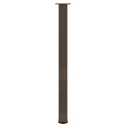 Pieds de table de bar 4 pièces Acier naturel 110-112 cm Acier 