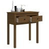 Table console Marron miel 70x35x75 cm Bois massif de pin 