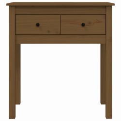 Table console Marron miel 70x35x75 cm Bois massif de pin 