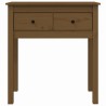 Table console Marron miel 70x35x75 cm Bois massif de pin 