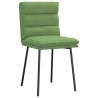 Chaises à manger lot de 2 Vert clair Velours 