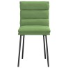 Chaises à manger lot de 2 Vert clair Velours 