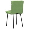 Chaises à manger lot de 2 Vert clair Velours 