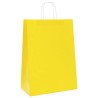 Sacs en papier 250 pcs avec poignées jaune 32x17x44 cm 